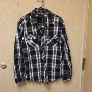 Eighty Eight Black and White Plaid Shirt